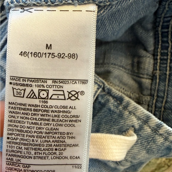 Gap drawstring blue denim jeans shorts. M - Picture 6 of 7